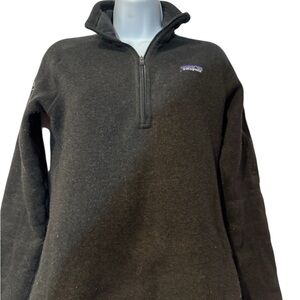 Patagonia Charcoal Quarter-Zip Fleece